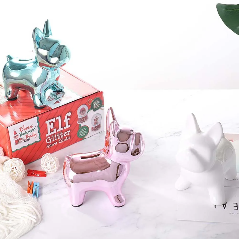 

1Pcs Pink Ceramic Piggy Bank Unique Coin Bank for Money Saving Desktop Ornament Nursery Decor Saving Pot