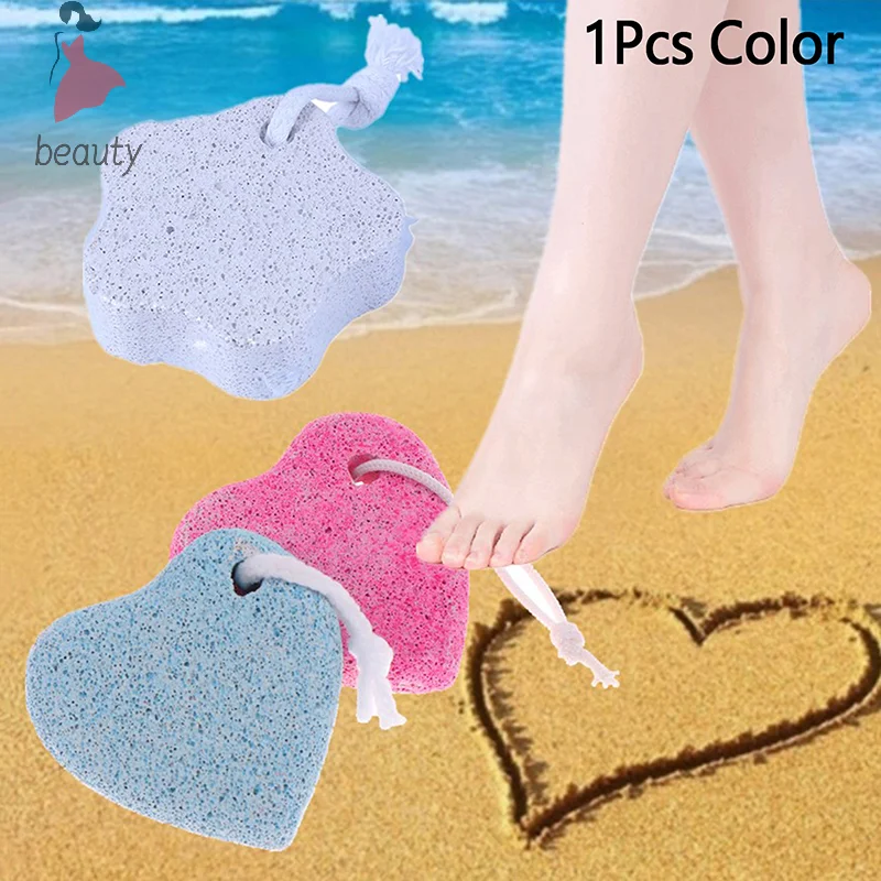 Exfoliate Feet Pedicure Handle Pumice Stone Scraper Foot File Dead Hard Rough Dry Skin Scrub Callus Remover Manual Cracked Heels