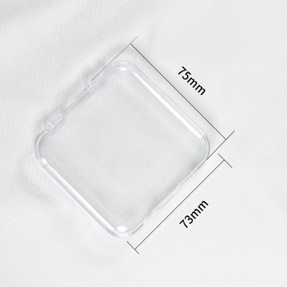 Plastic Empty Nail Boxes Transparent Square Shape Nail Wearing Storage Box Clear Dustproof Fake Nails Organizer Display Box