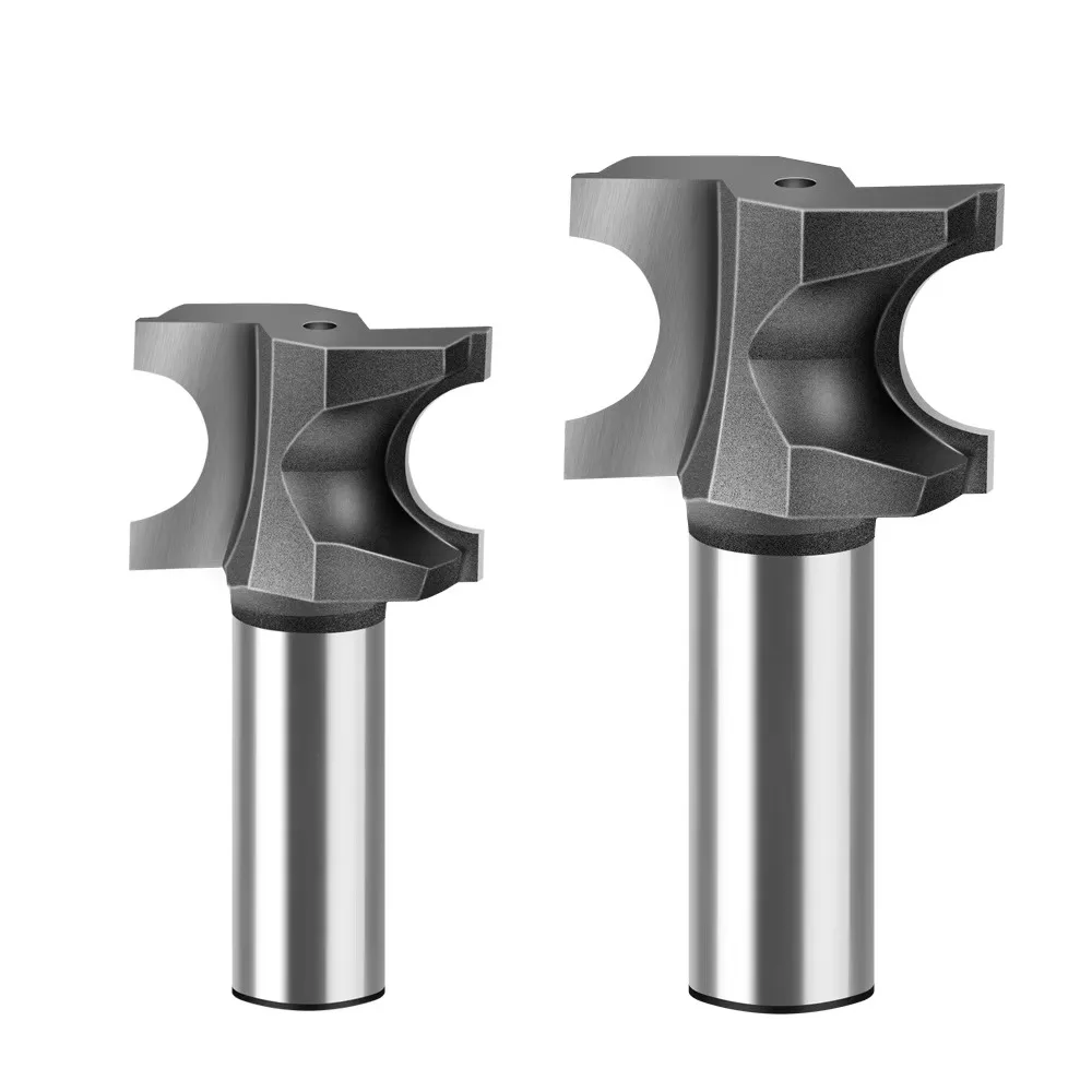 1 قطعة 1/2 "1/4" عرقوب نصف جولة راوتر بت النجارة نصف قاطع دائري النقش طحن راوتر بت التشذيب راوتر بت