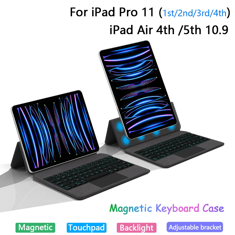 

iPad Magic Keyboard For iPad Pro 11 1st 2nd 3rd 4th generation Magnetic Keyboard Case For iPad Air 5 4 Air 11 inch Smart Cover