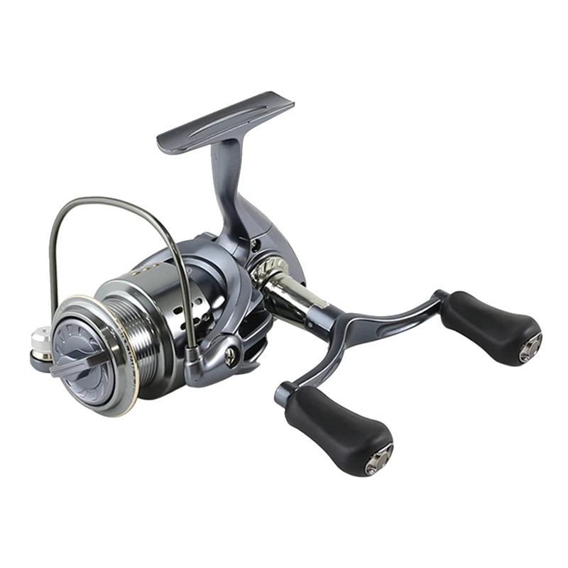 Reel Fishing 1500S 5.2:1 Spinning Reel Double Handle Grip Fishing Gear Fishing Reel