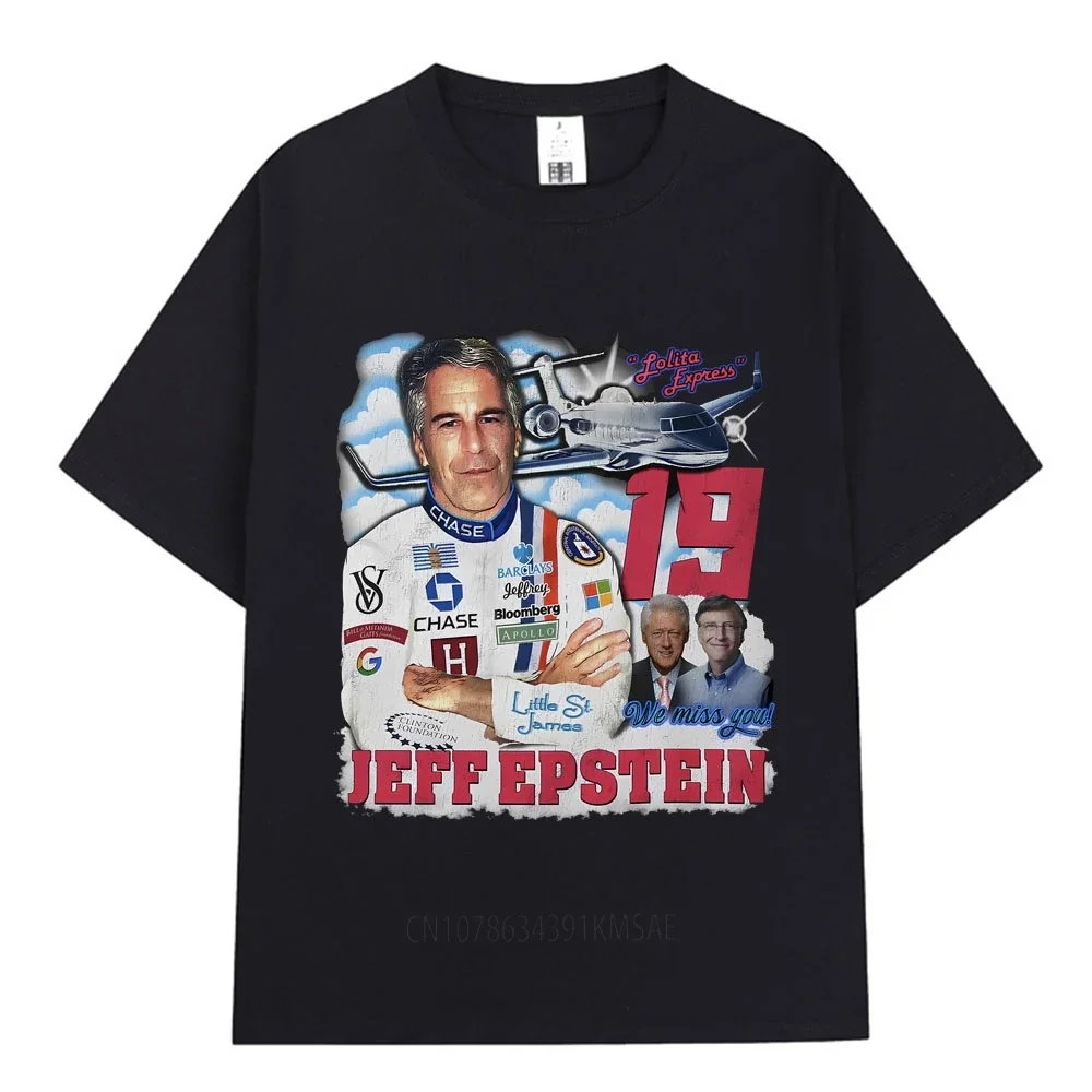 Jeffrey Epstein Graphic T Shirt Men Women Fashion Vintage Short Sleeve T-shirt  Cotton Casual Oversized T-shirts Streetwear