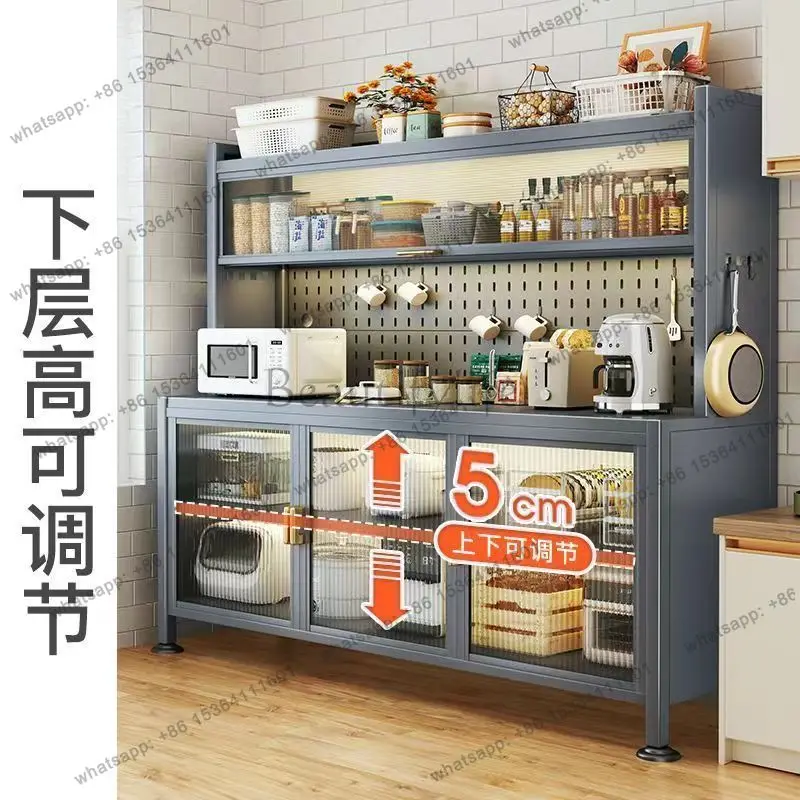 LDModern Sideboard Wooden Kitchen Buffet Cabinet Storage Cupboard Dining Room Console Kitchen Pantry Organizer