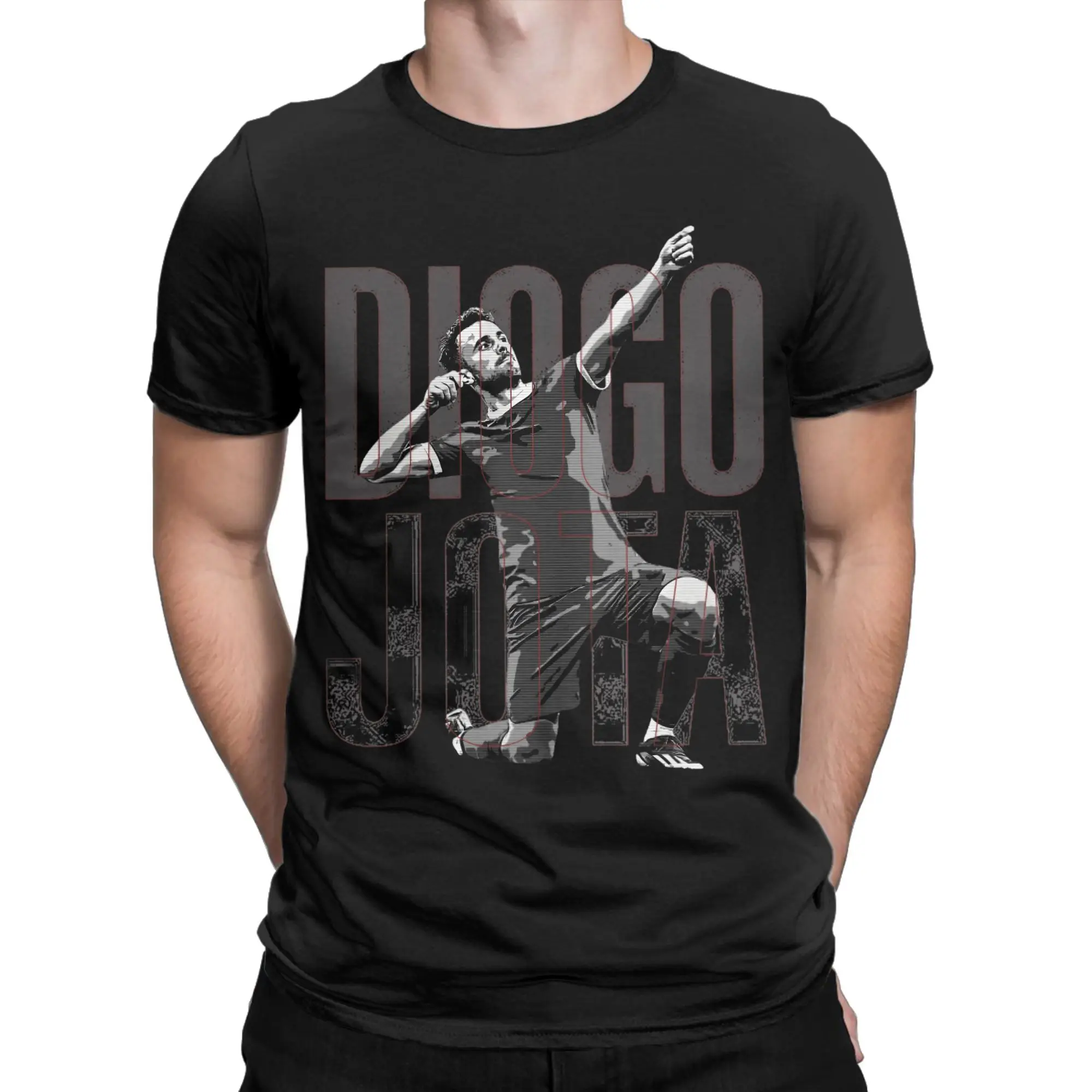 

Diogo Jota Men's T Shirt Soccor Player Amazing Tees Short Sleeve Round Neck T-Shirt 100% Cotton 6XL Clothing