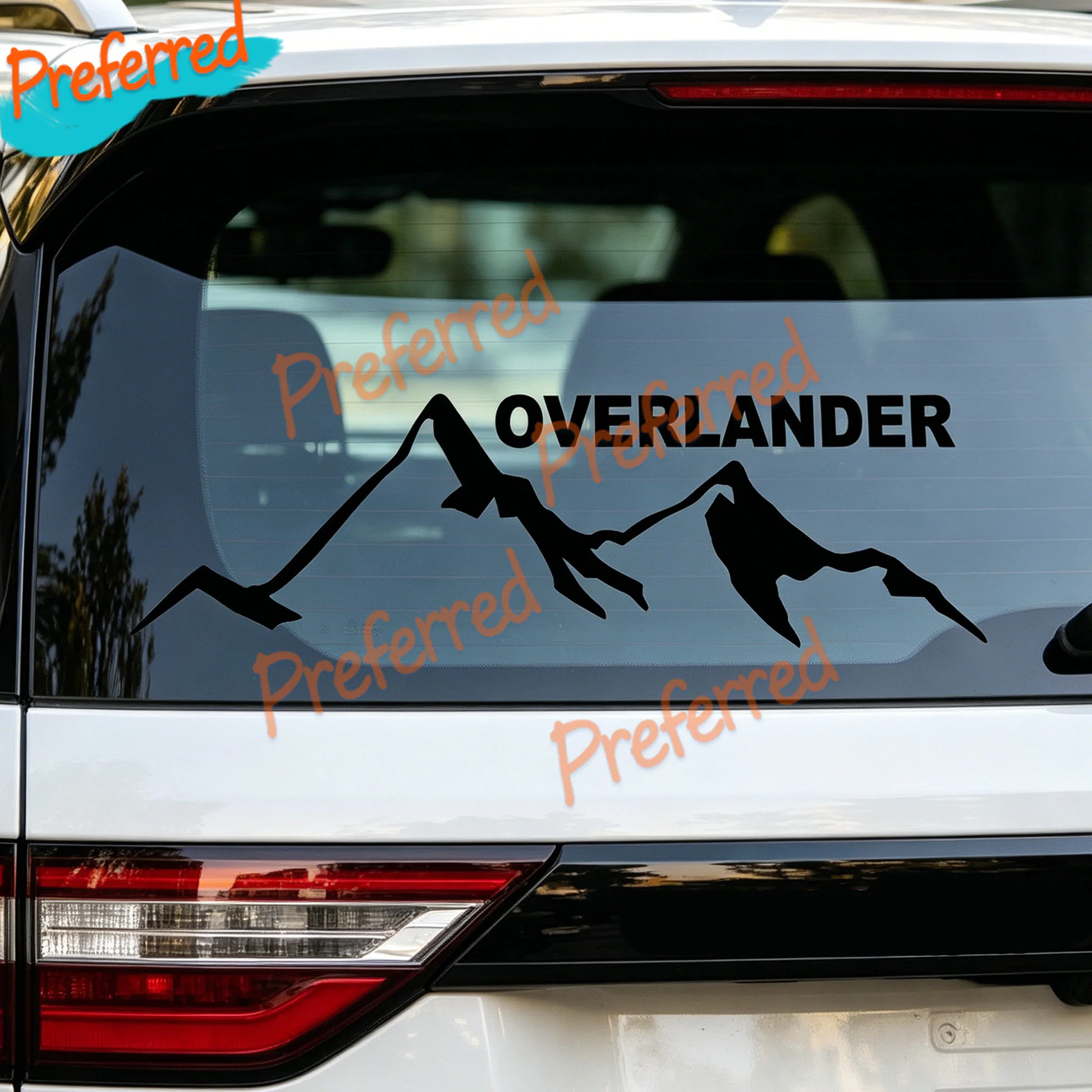 

2x Overlander Decal Funny LAND Car Window Bumper Graphic Vinyl Decal Sticke Lr Customizable in Any Sticker Size -No Background