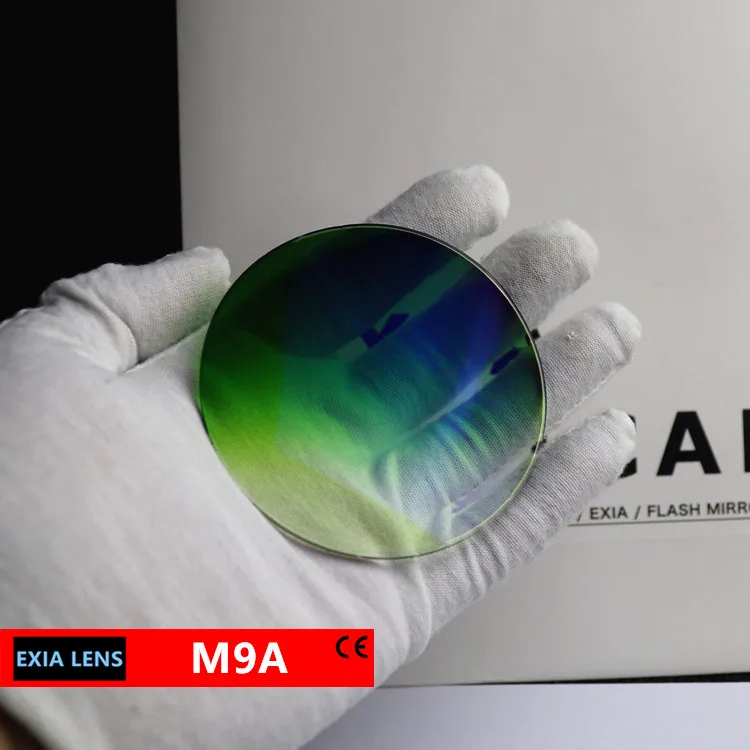

Солнцезащитные очки EXIA M9A, линзы 1,61 MR-8 UV400, градиент зеленого цвета SHMC, антибликовые, подходят для очков без оправы, базовая кривая 3