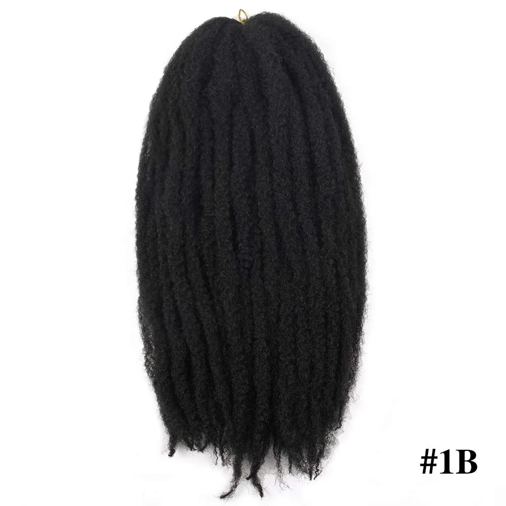 Tranças de cabelo Marley para cabelo sintético Crochet, Marley Twist, extensões de cabelo afro trançado, 1B, 27, 30 #, 3Pcs