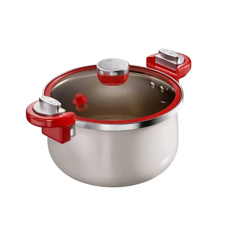 Ceramic micro Pressure Pot, Soup Pot, Household Stew Meat Pot, Non Stick Titanium Pot, Induction Cooker, Gas universal view 6
