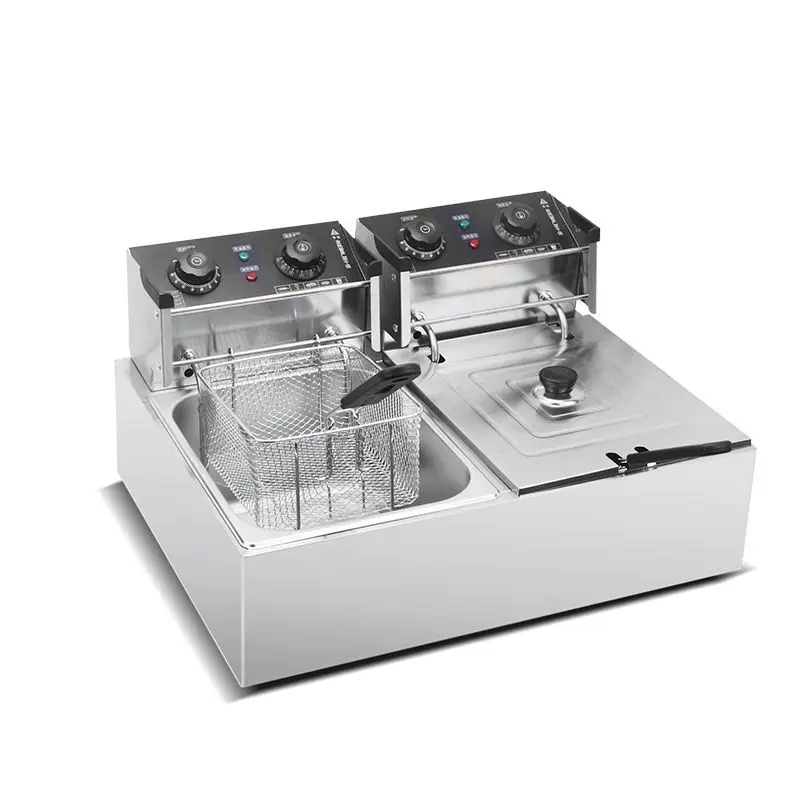 

Chicken Chops, Fryer, Double Cylinder, Electric Fryer, Large Capacity