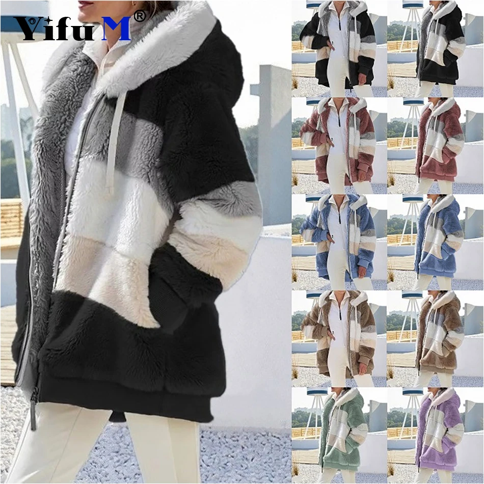 Cappotto invernale da donna cappotto lungo Oversize con orsacchiotto caldo ispessimento in pile cappotti in pelliccia sintetica giacca invernale donna manica lunga Top 5XL