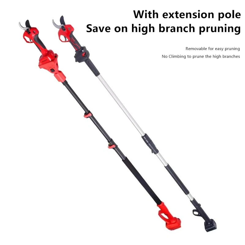 Electric Long Handle Tree Pruner 10ft Extra Length for High Branches & Fruit Picking Smooth Clean Cut