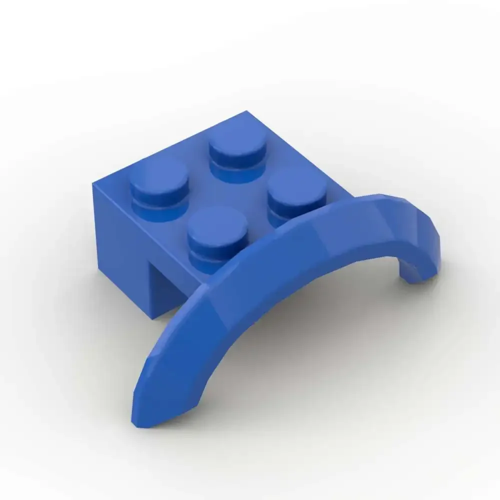 Moc 10 pçs parte tijolos 98282 28579 paralama 4x2 1/2x1 blocos de construção kit arco arredondado veículo partícula quebra-cabeça brinquedo crianças presentes