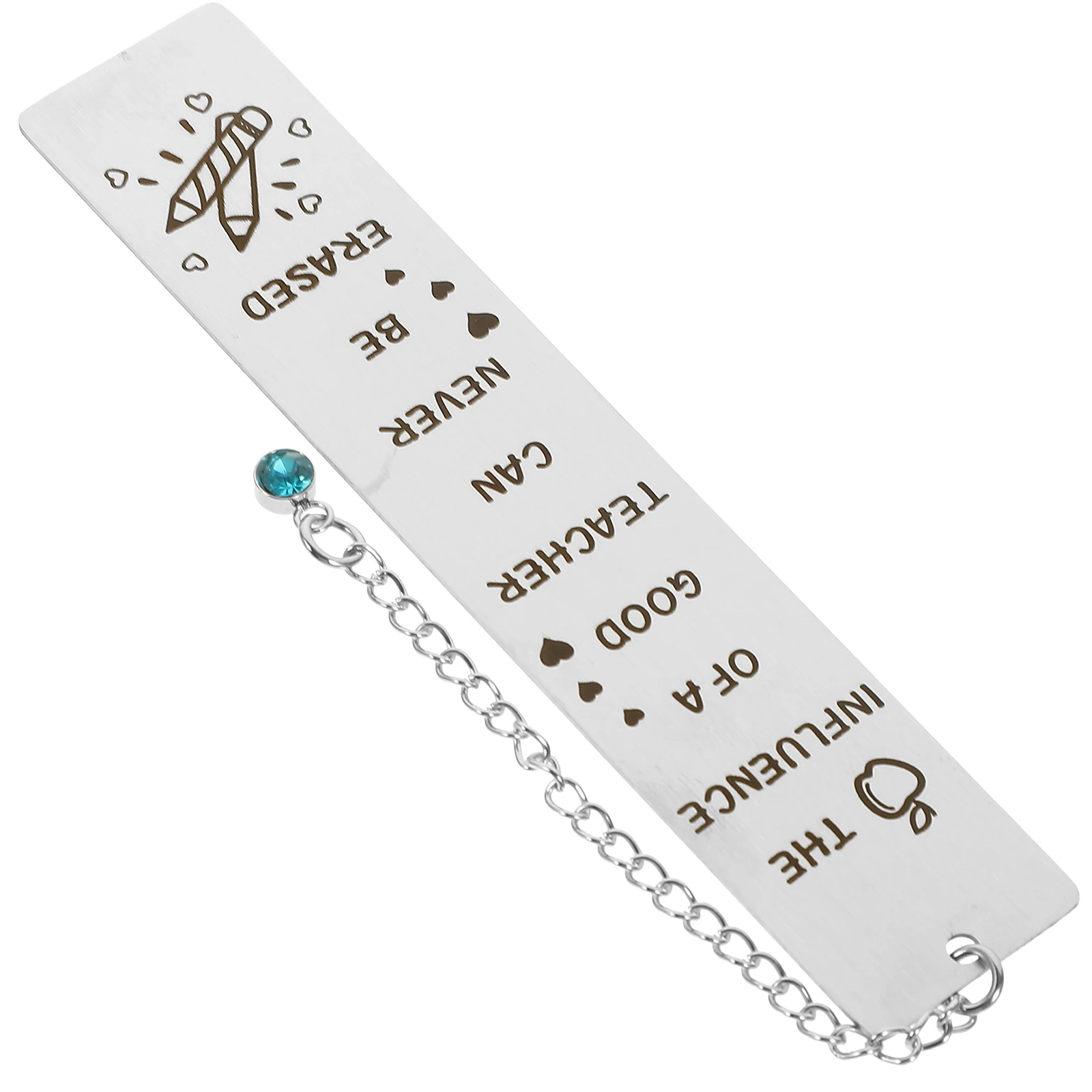 Engraved Bookmark Pretty Bookmarks for Teacher Creative Aesthetic Teachers Markers Reading List Metal Books