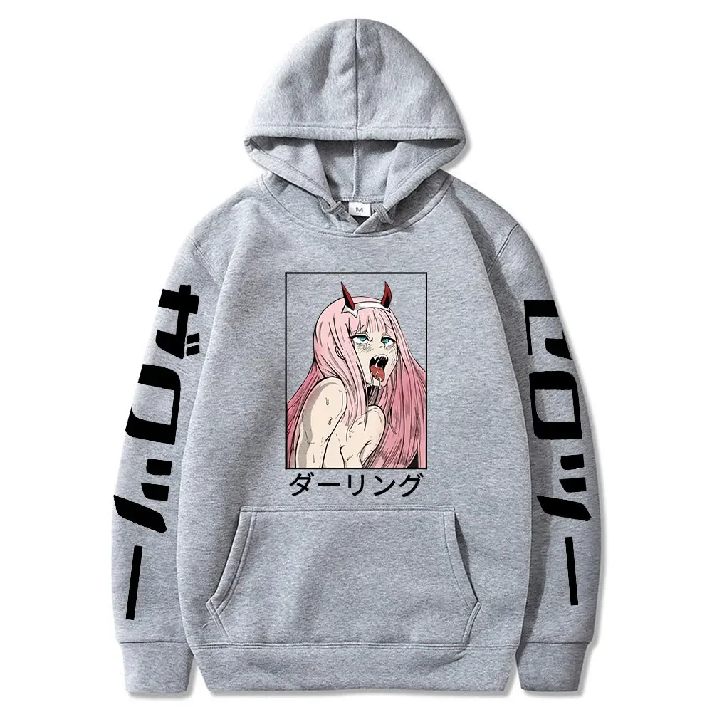 Darling In The Franxx Anime Pullover Women Unisex Hoodies S Fleece Sport Sweatshirts Zero Two Hoodie Oversized Streetwear Top