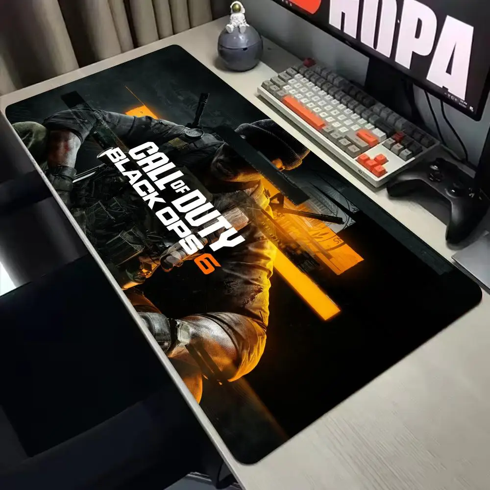 Game C-Call of Duty Black Ops 6 Mouse Pad Office Large Computer PC Keyboard Rubber Game Anti-Slip Mice Mat Big 900x400mm