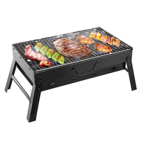 Portable Grill BBQ Charcoal Grill Super Mini Grill Stainless Steel Tool Kit Outdoor Cooking Camping Picnic Beach Camping Grill