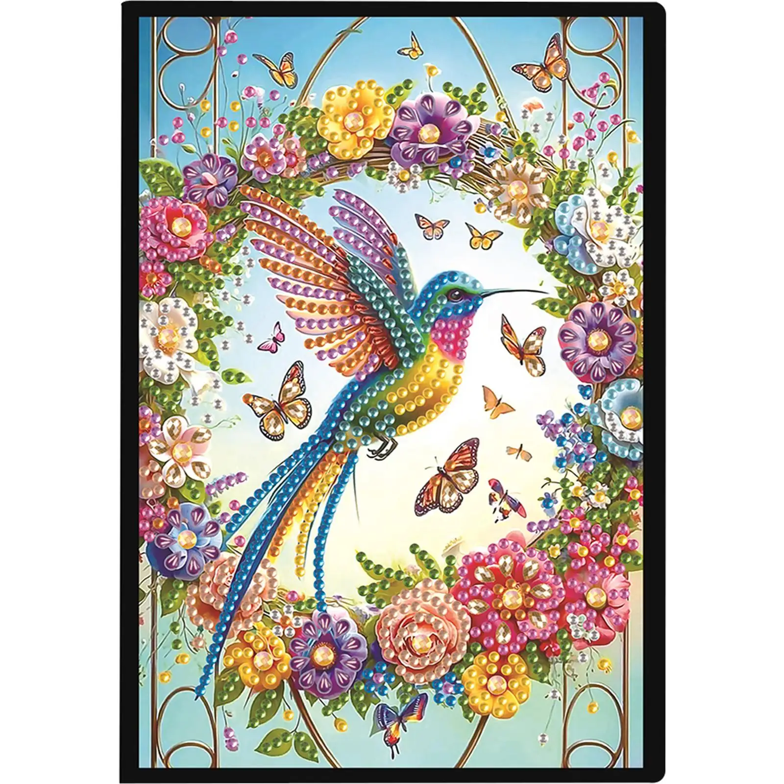 

Набор для творчества: блокнот для алмазной живописи 5D формата А5 (50 страниц), хрустальный блокнот-скетчбук для подарков и праздничных мероприятий