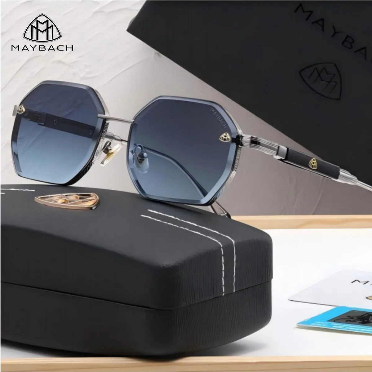 

For MAYBACH Sunglasses Luxury brand Men and women High-end Classic Sun Glasses High Quality Eyewears Pilot Fashion Goggle UV 400