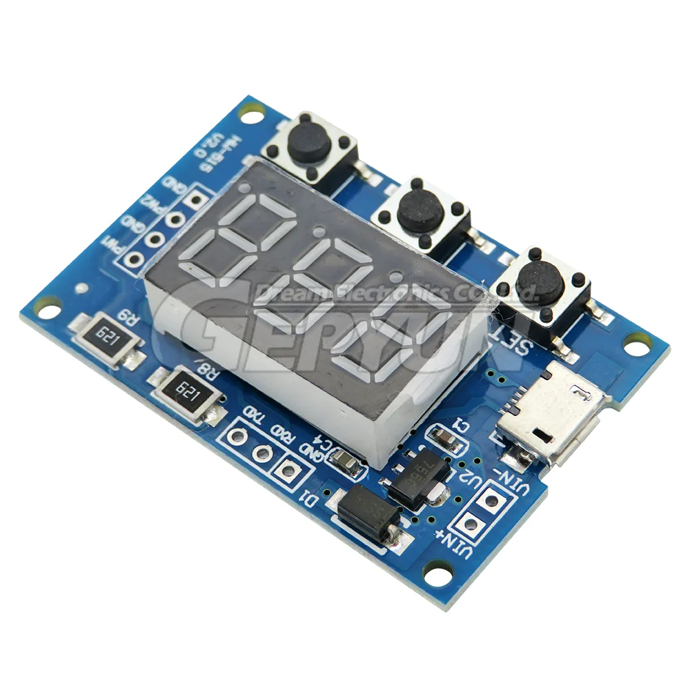 2 Channel PWM Generator adjustable Duty Cycle Pulse Frequency Module