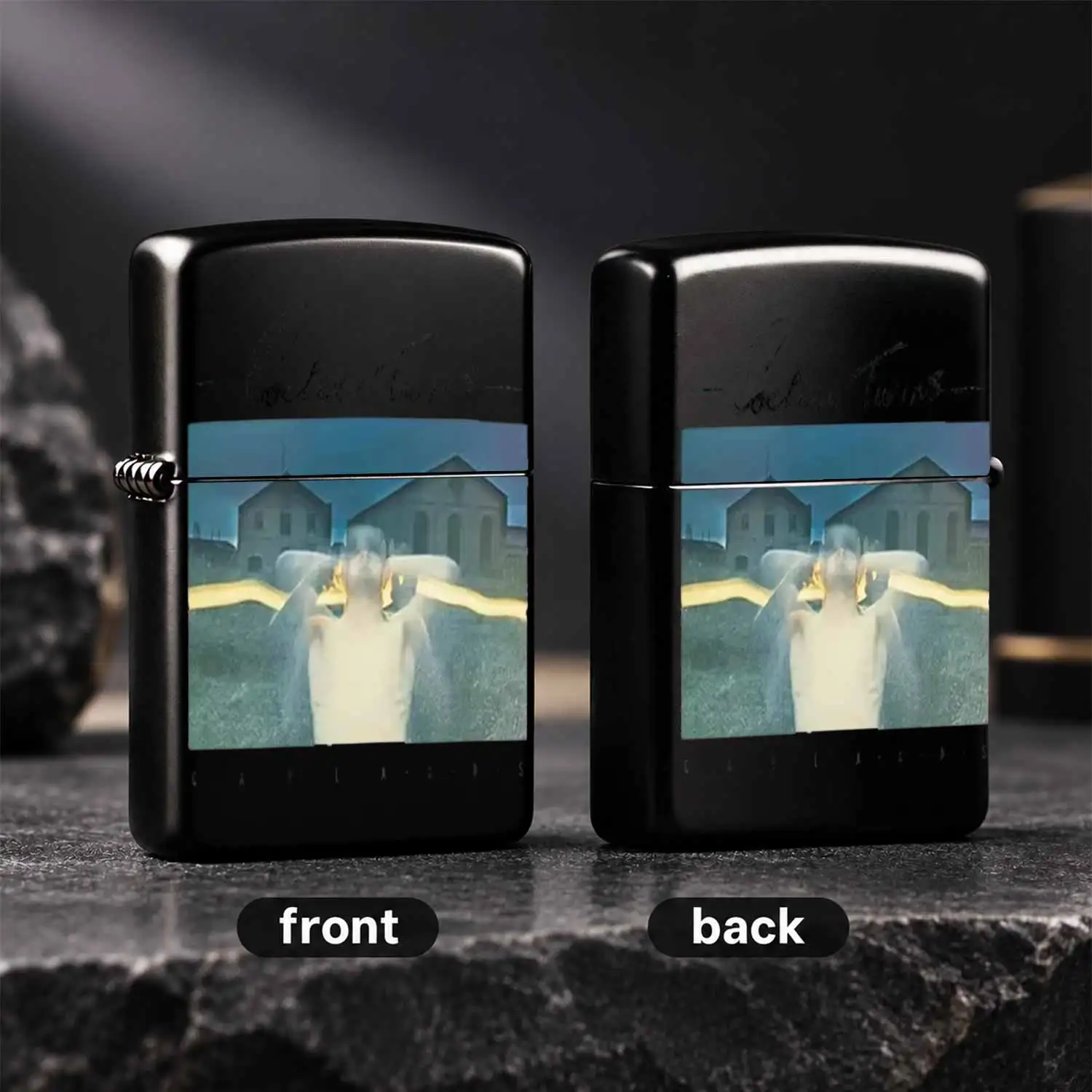 Cocteau Twins Album Art Themed Portable Lighter, Vintage Dream Pop Aesthetic Printed Pocket Lighter, Multi-Scene Usable Daily Carry Accessory, Unique Artistic Souvenir Gift For Indiefans, Exquisite Compact Daily Use Too A Humorous And Inter