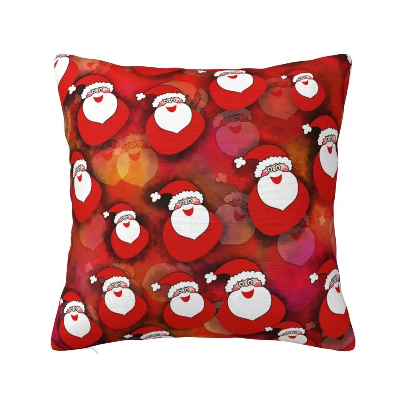 Custom Santa Clause Christmas Holiday Gifts Pillow Case Modern Cushion Cover Car Pillowcase