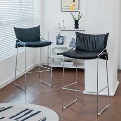 Modern Comfortable Bar Chair Premium Luxury Nordic Living Room Bar Chair Trendy Design Banqueta Alta Para Cozinha Home Furniture