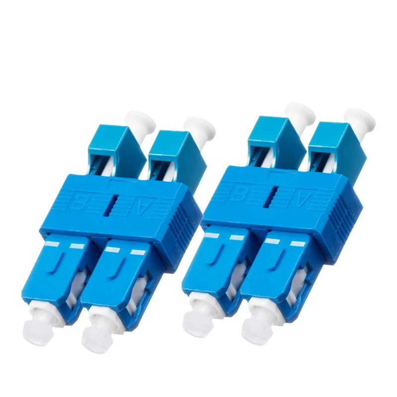 Summitek 10pcs Duplex Fiber Optic Coupler SC Male To LC Female UPC Adapter Enabling Conversion Ideal for Optical Power Meters