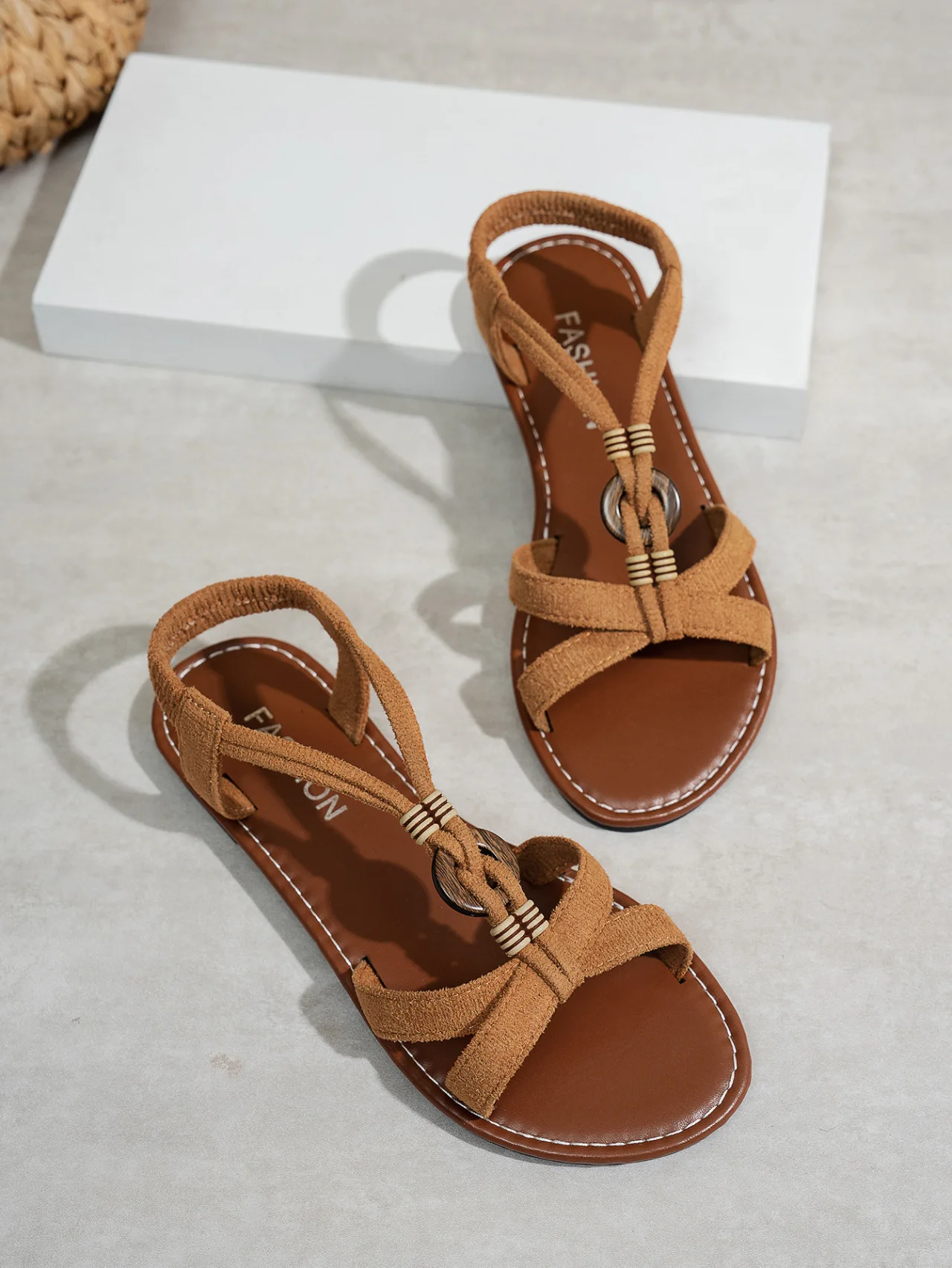 Absatzschuhe Damen Sommer Bohemian-Stil Sandalen Frauen Weiche Sohle Niedrige Rutschfeste Damensandalen Sommerschuhe Sandalias De Mujer – Detail 7