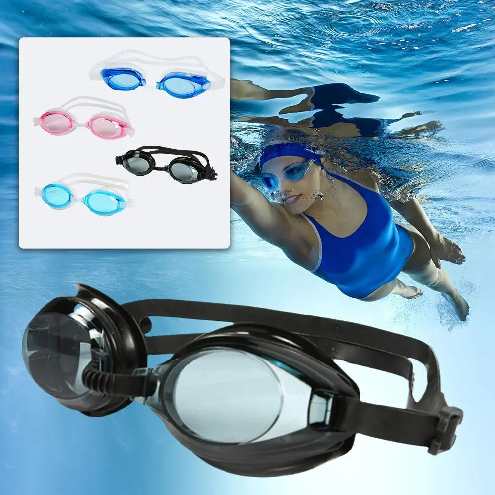 Anti-fog UV Protection Lens Men Women Waterproof Professional Silicone Swimming Adult Adjustable Goggles U1Z7