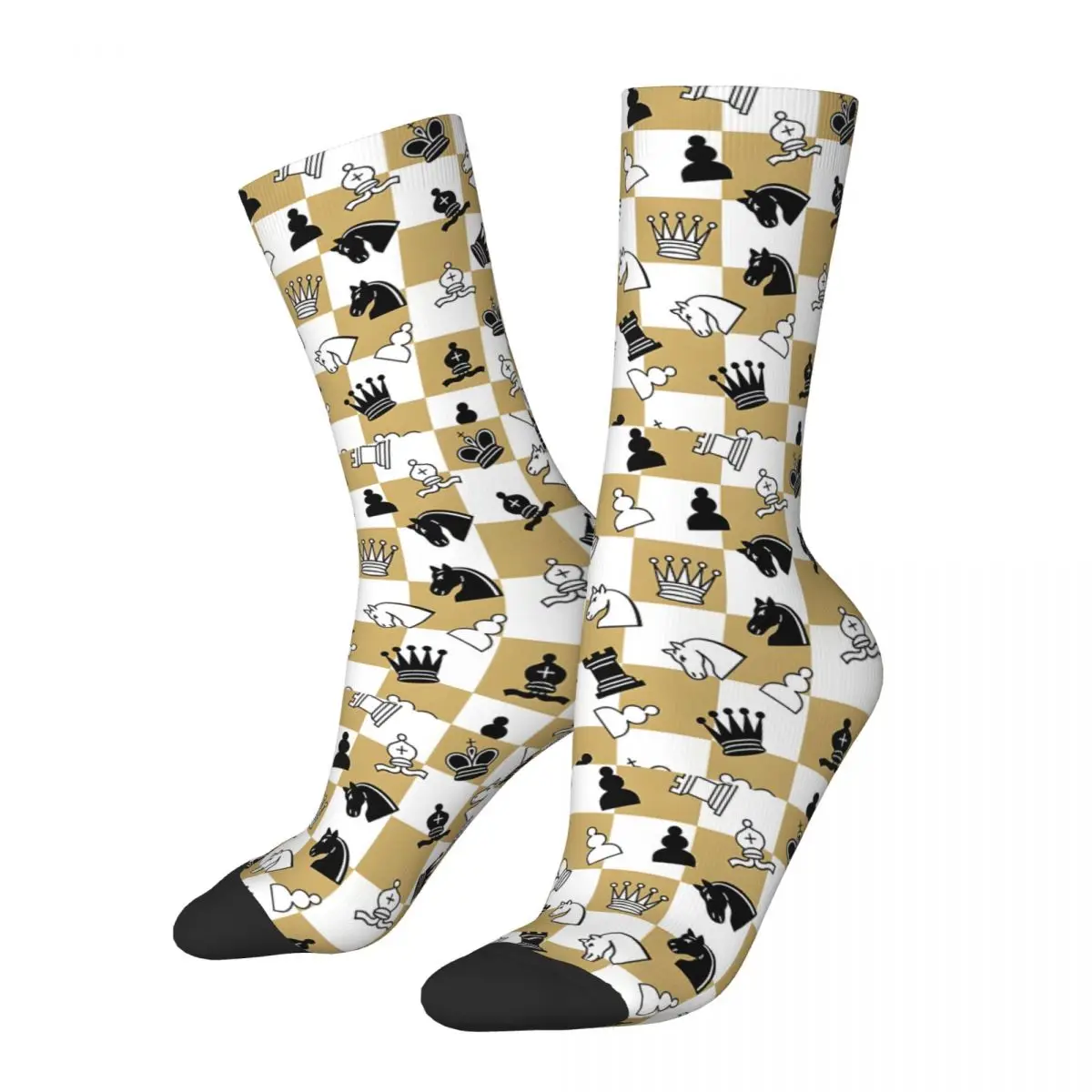 Chess Mask Men Women Socks Outdoor Novelty Spring Summer Autumn Winter Stockings Gift