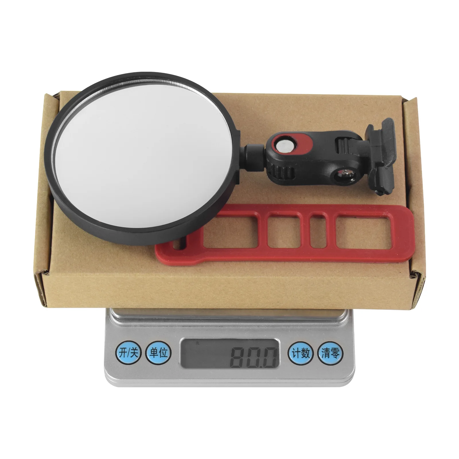 Universal Scooter Bicycle 360-degree Wide-angle Convex Mirror Adapted To ZT3/G3/G2/E3/F3 Rearview Mirror