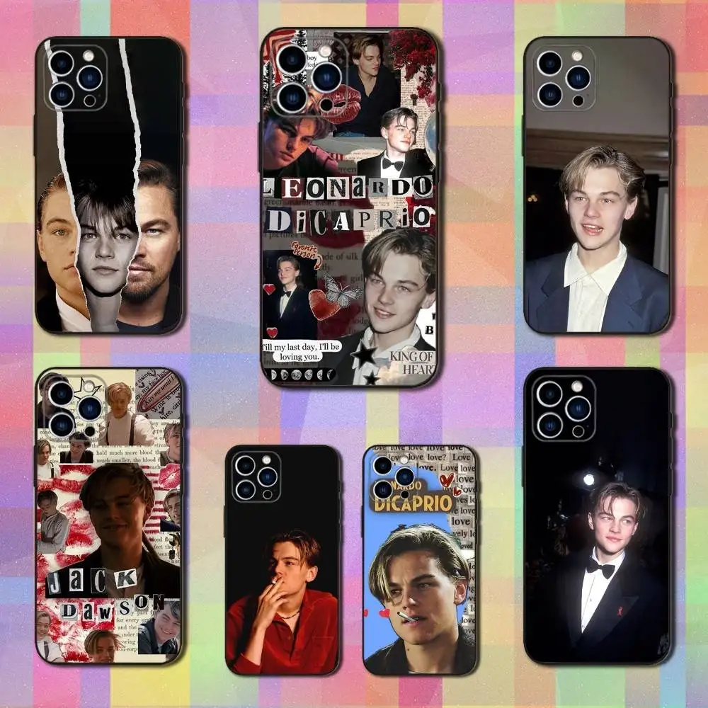 

Hot L-Leonardo Actor Phone Case For iPhone 16,15,14,13,12,11 Plus,Pro Max,XS,X,XR,SE,Mini,8,7,Soft Silicone Black Cover
