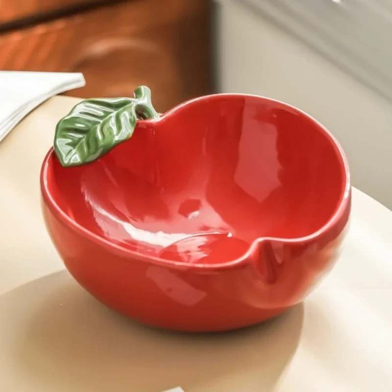 Apple Tray Desktop Storage Container Fruit Platter Apple Bowl Candy Box Dish Storage Decorative Tray Kitchen Organizer