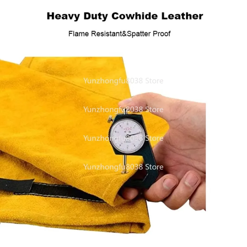 New Heat-resistant, Flame-retardant, Heavy-duty Leather Arm Protection Welding Work Sleeve