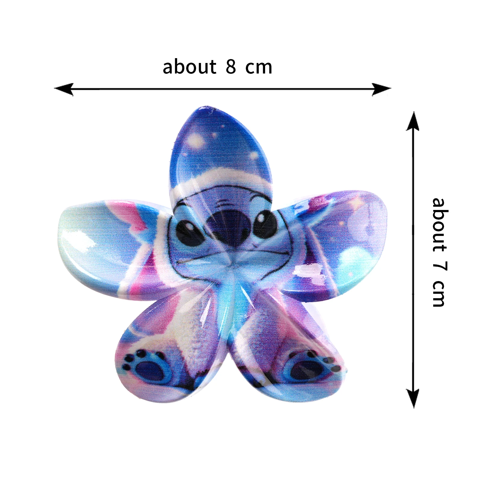 Kawaii Disney Stitch аниме для девочек акриловая заколка для волос сшитая заколка для волос аксессуар для волос в виде акулы зажим для волос на день рождения, Рождество Gif