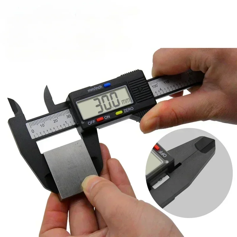 150mm Electronic Digital Caliper Carbon Fiber Dial Vernier Caliper Gauge Micrometer Measuring Tool Digital Ruler