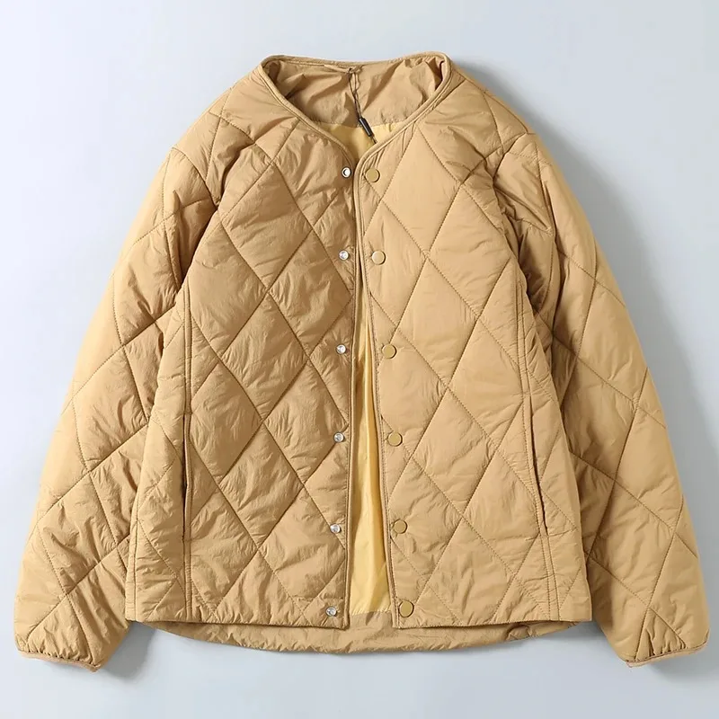 Foreign Trade Tail Goods Japan fashion Light Luxury Retro Stacked Collarless Light Cotton-Padded Coat Men's Winter Technology...