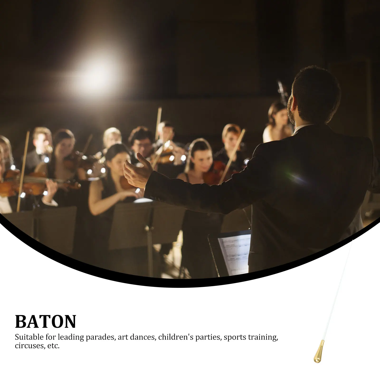 

Professional Music Conductor Portable Orchestra Conducting Stick Exquisite Comfortable Hold for Concert Parade Performance