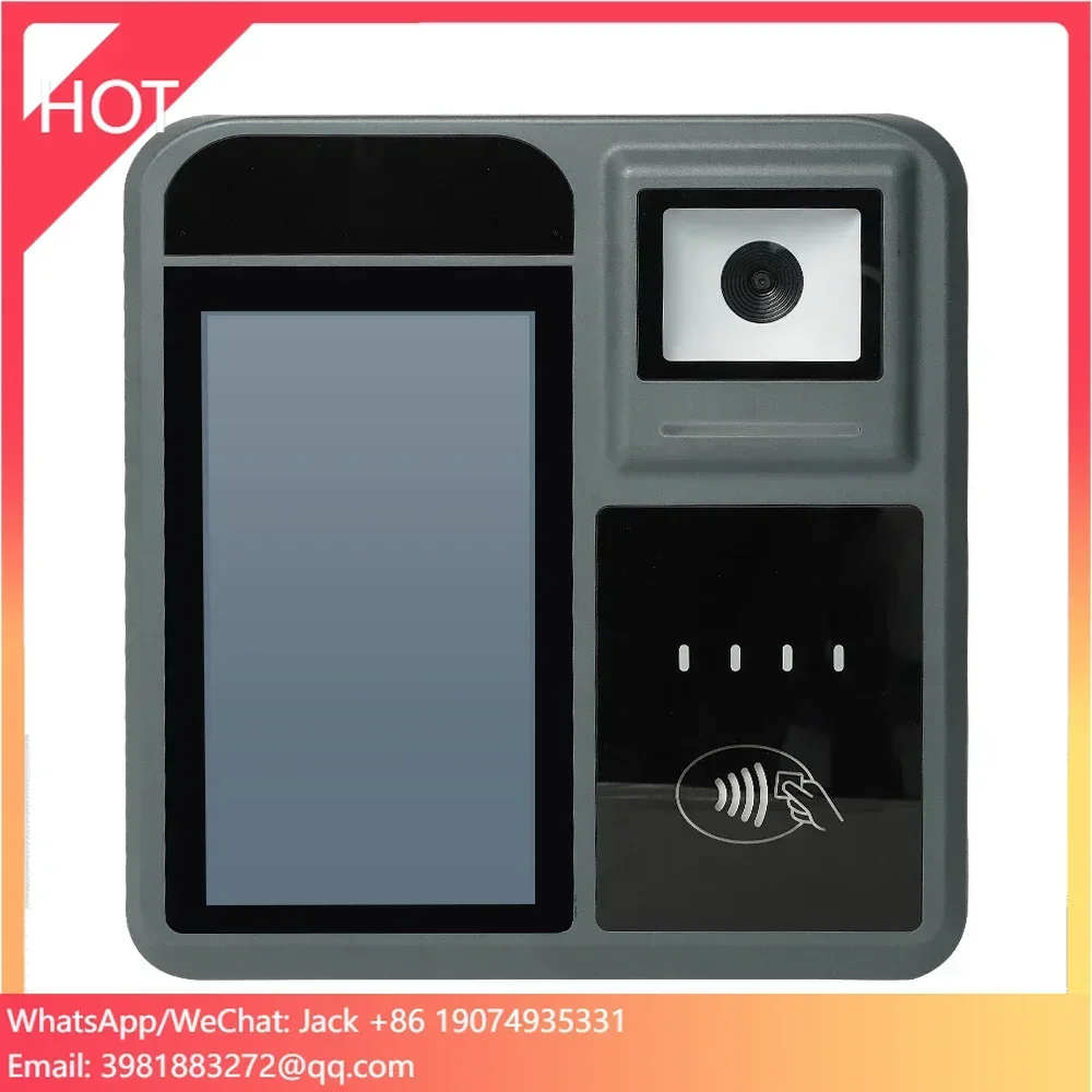 

Android 9.0 13.56 MHz NFC Smart Card Reader QR Code Scanning Payment POS Bus Ticket Fare Collection Validator P18-Q