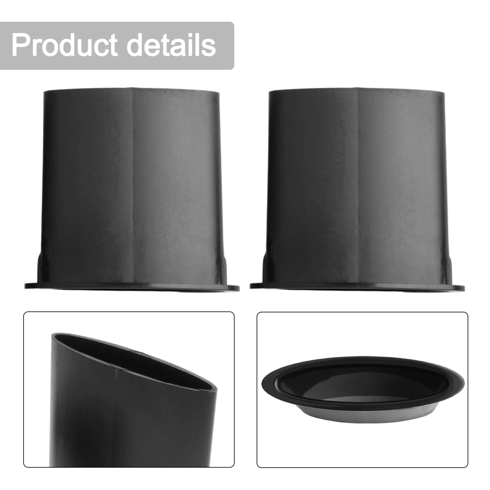 2PCS Speaker Inverter Tubes Tube Bass Vent Inverted ABS Plastic Tube Subwoofer Woofer Reduces Repair For Ported Speakers