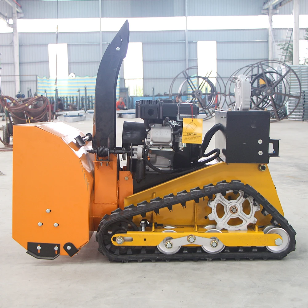 

Portable Remote Control Crawler Snow Blower Efficient Farm Yard Snow Remover Snow Shovel Machine