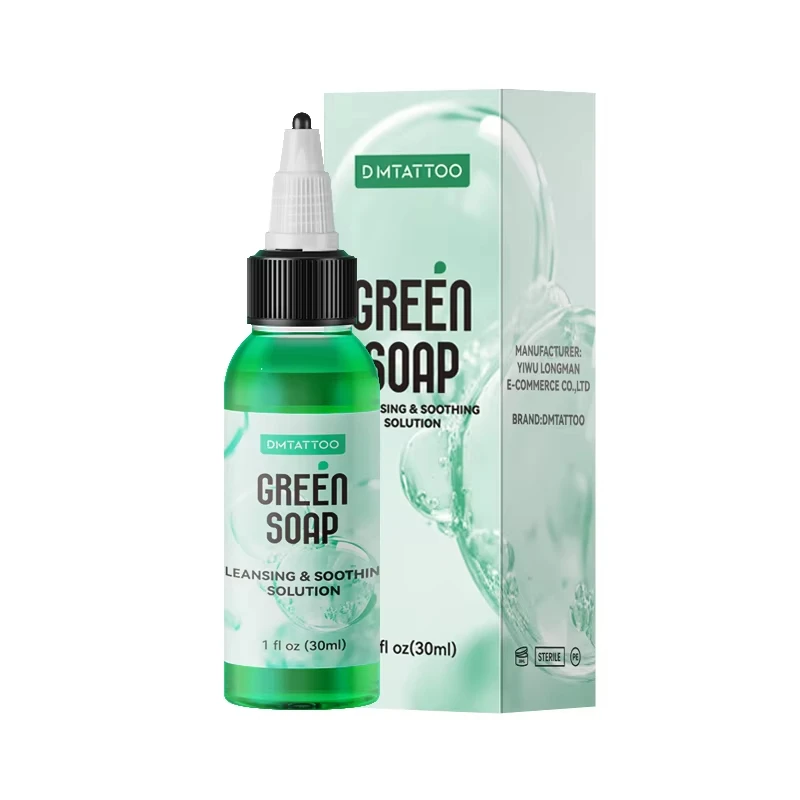 30/120ml Ultra Concentrated Green Tattoo Soap , Tattoo Soap Tattoo Supplies for Tattoos Piercings, Clean Skin Equipment view 2