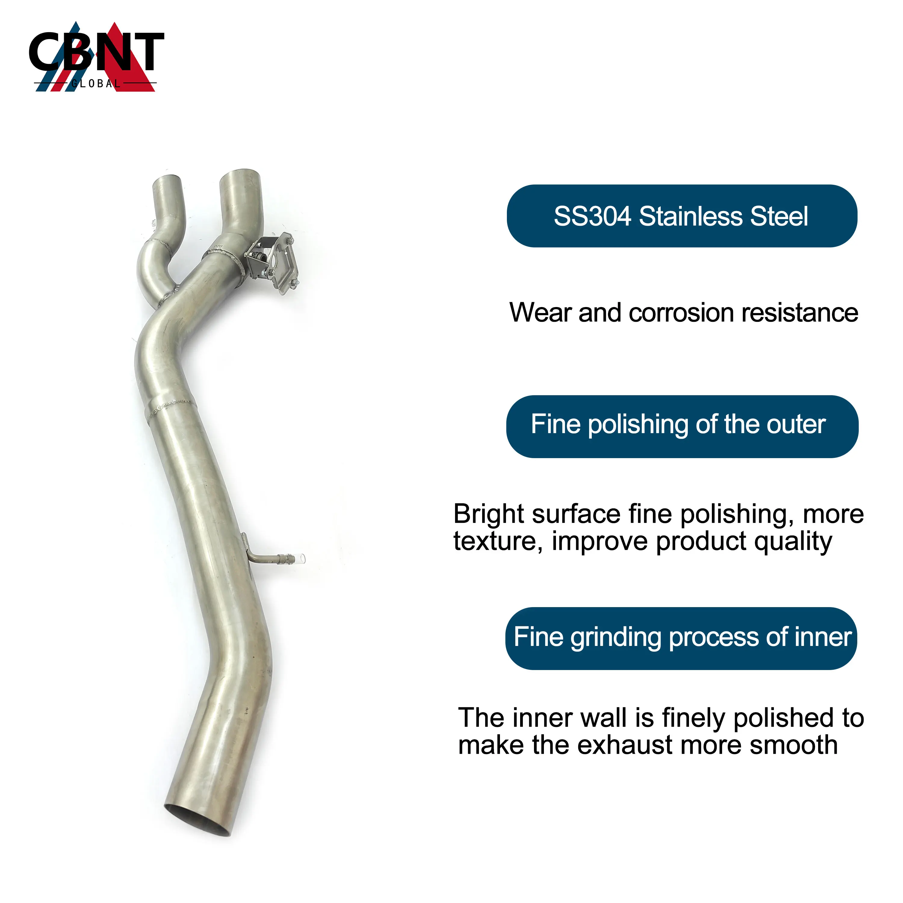 CBNT Exhaust Pipe with Valve for BMW G80 M3 G82 M4 S58 3.0T M-Performance Catback SS304 Performance Valved Exhaust System