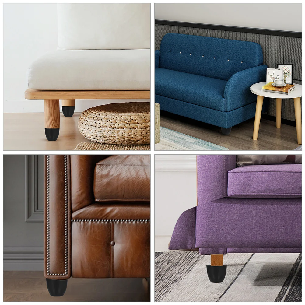 6 uds. Pies de muebles con tornillo, patas de sofá, patas de silla de plástico, patas de sofá para gabinete, pata de soporte para cama