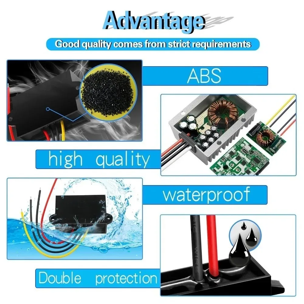 36 48v to 19v 1A 2A 4A 6A 8A 12A 15A 20A 30A DC DC Converter Step Down Buck Voltage Regulator For Car Device 3