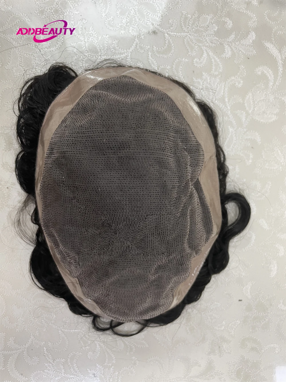 

Mono NPU Men Toupee With Double Knots Real Brazilian Human Hair Wigs Durable Mono Male Human Hair System Natural Hairpiece i