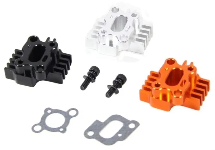 CNC-precisiebewerking van volledig metaal met koellichaam luchtinlaatbasis voor LOSI 5IVE-T DBXL ROVAN KM HPI BAJA 5B 5T 5SC