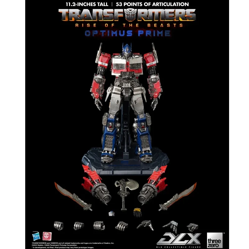 

in stock threezero Transformers Rise of the Beasts Optimus Prime 11-inch alloy Action DLX collectible figure