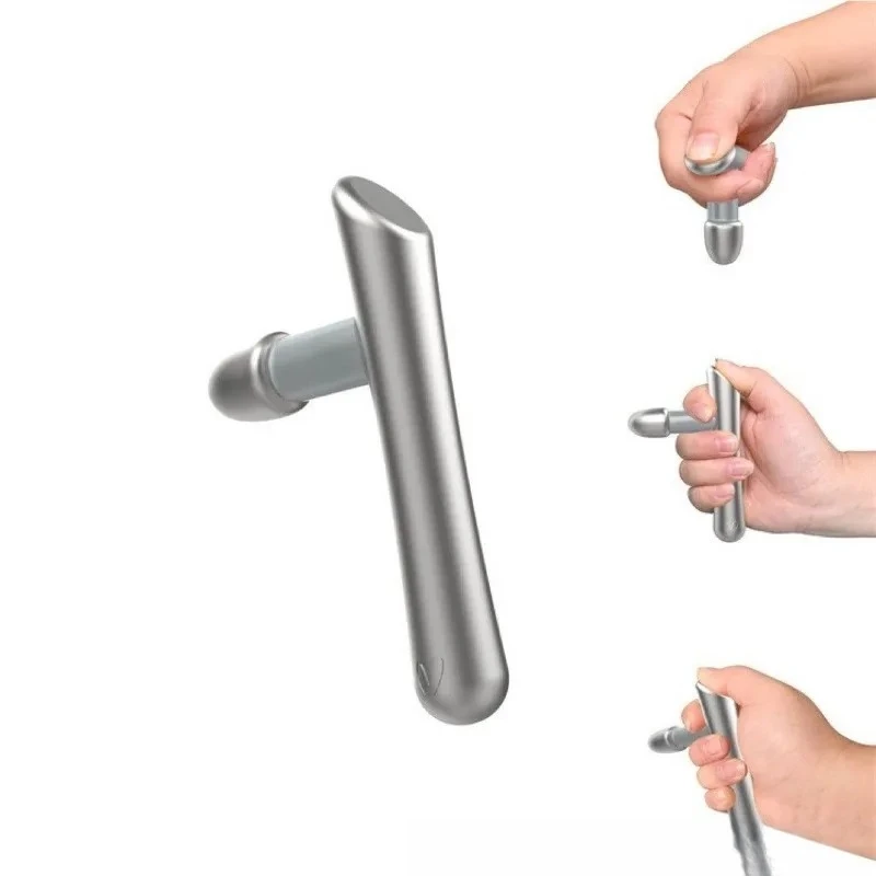 Stainless Steel T‑Shape Massage Tool, Multi‑Function Trigger Point Stick for Face, Head, Leg & Body Relaxation